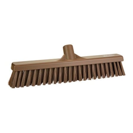 Remco Vikan 16in Combo Push Broom- Soft/Stiff, Brown 317466